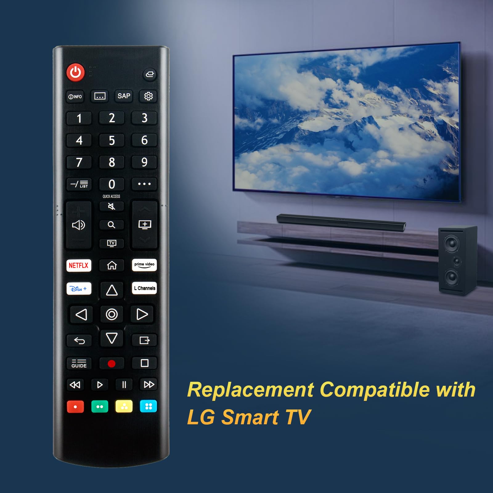 Amazon | 交換用リモコン LG Smart TV 55NANO90P 55UP7000PUA